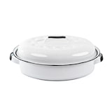 thumbnail of GRANITEWARE | Cocotte Ovale Roaster | Format moyen 4L | Acier émaillé blanc| Ultra-légère | Ne se tâche pas, facile à nettoyer