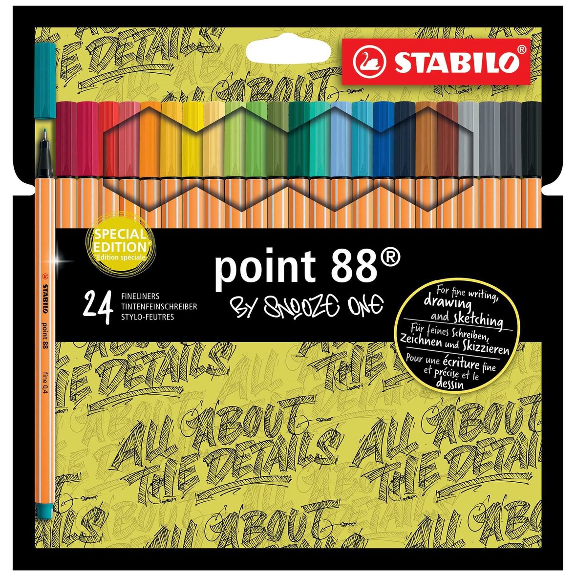 STABILO 8824/1-06 Fineliner point 88® Etui Snooze One - 24er Pack