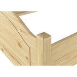 thumbnail of Massivholz Bett 100x200 Kieferbett Einzelbett Gästebett Futonbett Zubehör wählbar V-60.30-10Federleisten
