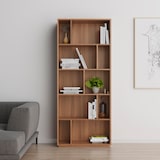 thumbnail of Herdasa, Estantería librería, colección NACK 545, con 5 niveles de altura en melamina color nogal