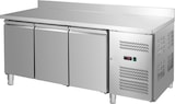 thumbnail of GastroHero Kühltisch Edelstahl GN 1/1 mit Aufkantung 3-türig Umluftkühlung -2 °C bis +8 °C 230 V Profi Gastronomie 1800x700x850 mm