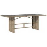 thumbnail of vidaXL 7-tlg. Garten-Bistro-Set mit Kissen Beige Poly Rattan
