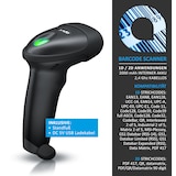 thumbnail of Aplic Handscanner Wireless Barcode Scanner 2.4 GHz 1D 2D, 2000 mAh, inkl. Standfuß
