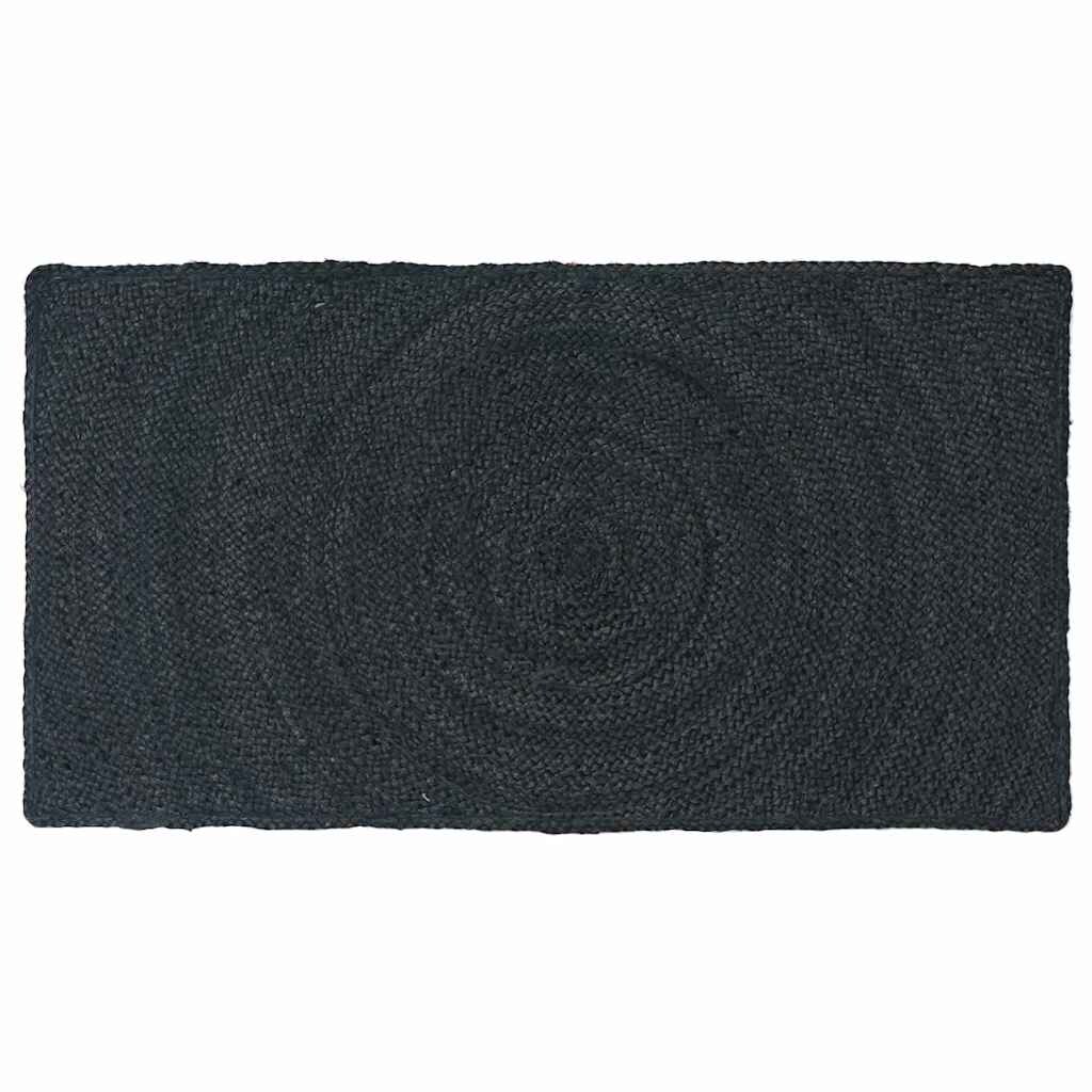 vidaXL Bereichsteppiche Rechtwinklig Dunkelgrau 60 x 110 cm Jute