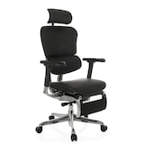thumbnail of Sedia da ufficio / Poltrona direzionale ERGOHUMAN PLUS LEGPRO GEN2 Pelle con poggiagambe in rete nero hjh OFFICE