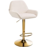 thumbnail of Barkruk Braga goud fluweel creme