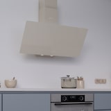 thumbnail of Wiggo WE-A941G(C)- Schuine Afzuigkap - 90cm - Creme Glas