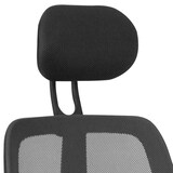 thumbnail of Bürostuhl Stoffbezug Schreibtischstuhl 120 kg Armlehne schwarz Chefsessel Drehstuhl Kopfstütze