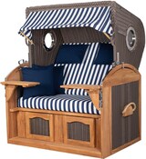 thumbnail of Strandkorb Komplettset - bene living - Borkum XL Teak - PE grau - Modell 518 - inkl. Liftersystem