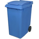 thumbnail of 360 Liter DIN Mülltonne, HxBxT 1090x620x860 mm, Gewicht 17,1 kg, blau