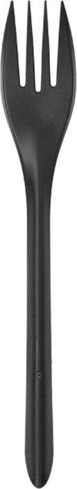 MONOUSO - Forchetta Riutilizzabile in PP Nera 17,5cm (1.000 Pezzi)