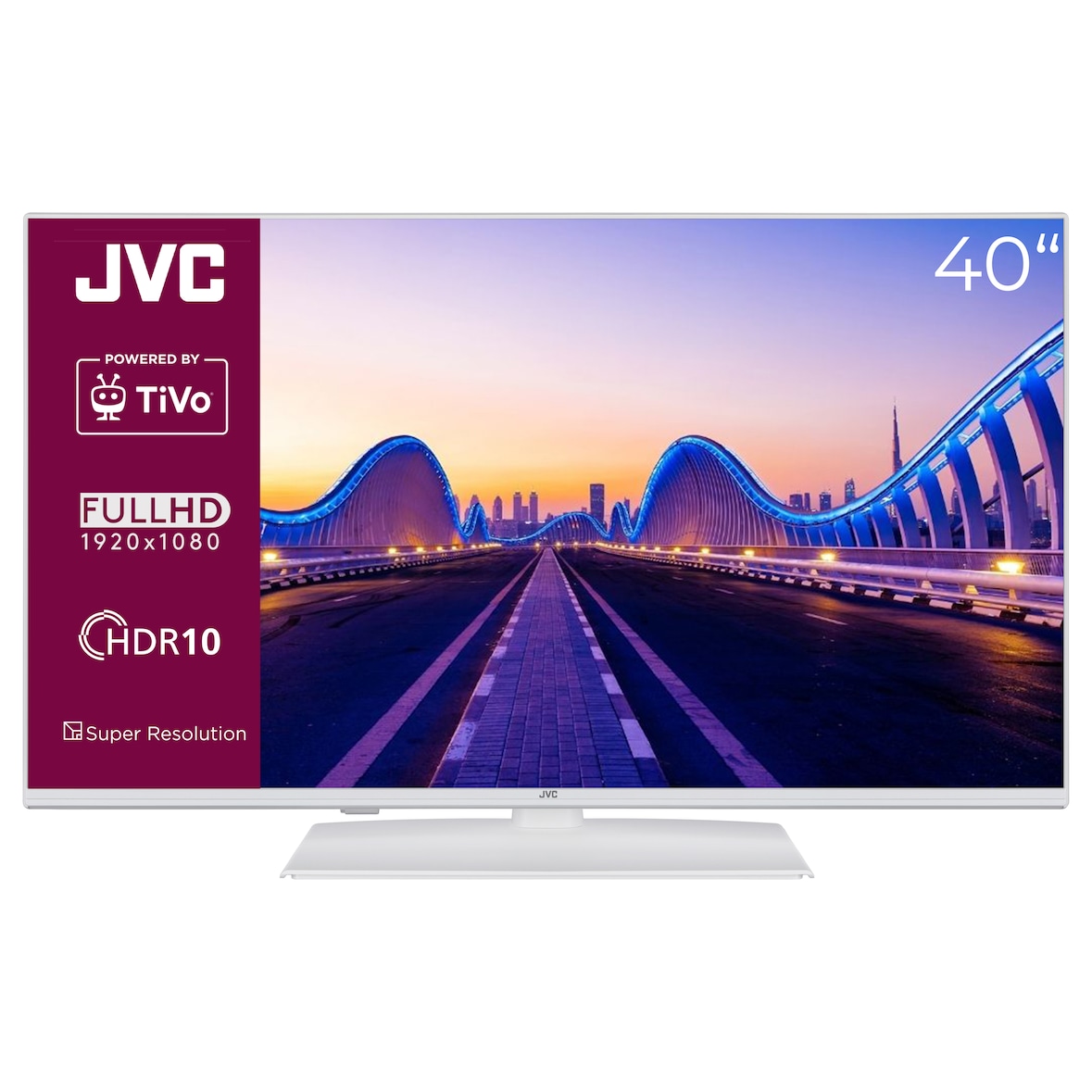 JVC LT-40VF5355W Fernseher 40 Zoll Smart TV by TiVo Full HD HDR TV Triple-Tuner 6 Monate HD+ (2026)