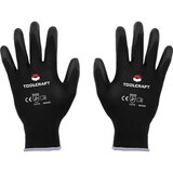thumbnail of TOOLCRAFT  TO-5621478 Polyamid, Polyurethan Arbeitshandschuh Größe (Handschuhe): 7 EN 388 CAT II 1 S