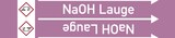 thumbnail of Rohrleitungskennzeichen NaOH Lauge - 33000x90 mm Folie selbstklebend