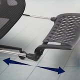 thumbnail of Chaise de bureau Reston Noir / Gris