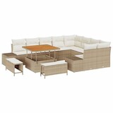 thumbnail of vidaXL Garten-Sofa-Set mit Kissen mit Speicher 12 pcs Beige und Creme