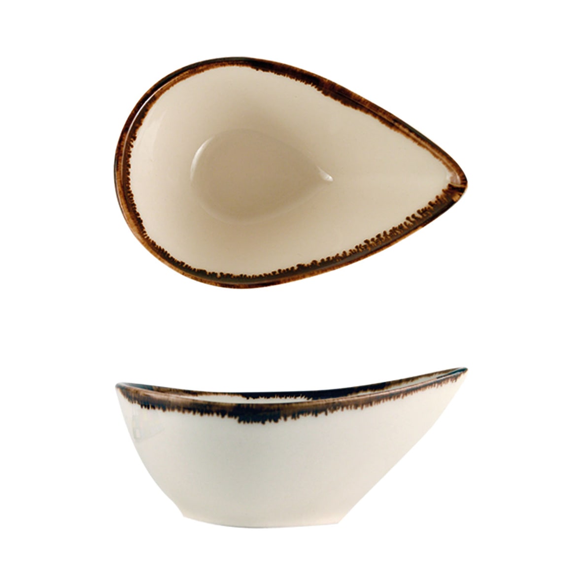 24 bols goutte d'eau 11x7,6cm Mangan