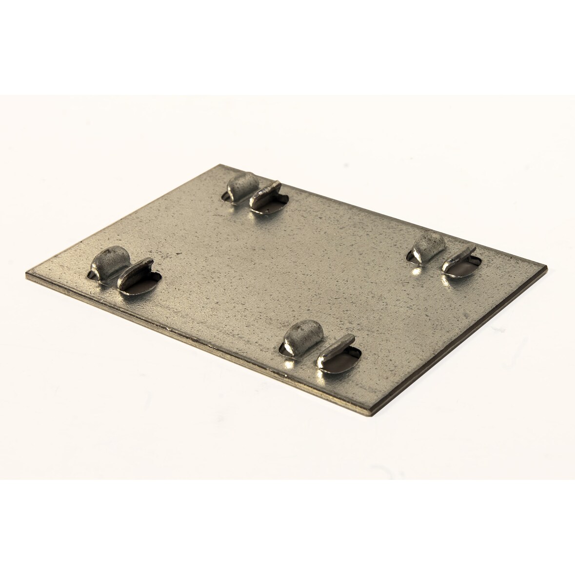 Placa de ligação dupla para prateleiras metálicas