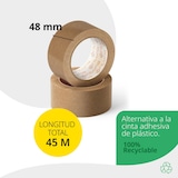 thumbnail of Cinta Adhesiva Ecológica de Papel Kraft color Marrón. Cinta de Carrocero para Embalaje. Ofituria  (48 mm x 45 mts - Kraft, 24 Rollos)