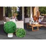 thumbnail of Arbusto artificiale HWC-L77, pianta decorativa a palla scatola albero palla pianta artificiale buxus, esterno Ø 55cm ~ verde
