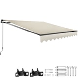 thumbnail of tectake Toldo con brazo articulado ORNELLA con soporte de pared - 250 x 200 cm beige