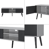 thumbnail of Helloshop26 - Meuble tv design support télé 120 cm panneau de particules mélaminé noir gris clair 03_0005866