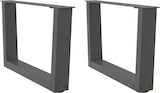 thumbnail of Helloshop26 - Set aus 2 verstellbaren V-förmigen Couchtischbeinen 60 x 30 cm modernes Design anthrazitfarbener Stahl 02_0056902