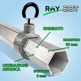thumbnail of RAY BOT Gazebo pieghevole 4x6 bianco Exa 55mm alluminio con laterali PVC 350g