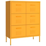 thumbnail of vidaXL Schubladenschrank Senfgelb 80x35x101,5 cm Stahl
