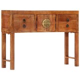 thumbnail of Mesa consola madera maciza de acacia rugosa 120x32x80 cm