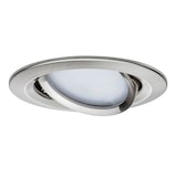 thumbnail of Paulmann LED Einbauleuchte 3-Step-Dim Nova Coin Basisset schwenkbar  rund 84mm 50° Coin 3x6W 3x470lm 230V dimmbar 2700K Eisen gebürstet 93483