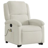 thumbnail of vidaXL Massagesessel mit Aufstehhilfe Creme Samt