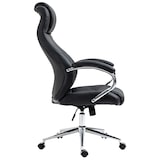 thumbnail of Bureaustoel Salford echt leren zwart