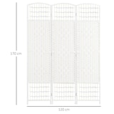 thumbnail of HOMCOM biombo separador de ambientes de 3 paneles 120x170 cm divisor de habitación plegable de cuerda de papel y marco de madera decoración para salón