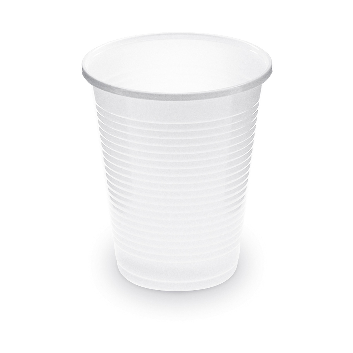 VEPATIM 1000x Trinkbecher Getränkebecher weiß 180 ml PP O 70 mm