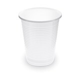 thumbnail of 1000x Trinkbecher Getränkebecher weiß 180 ml PP O 70 mm