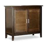 thumbnail of Relaxdays Waschbeckenunterschrank dunkelbraun LAMELL, Badschrank aus Bambus, Waschbeckenschrank, HBT: 60 x 67 x 30 cm