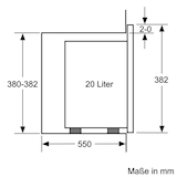 thumbnail of SIEMENS iQ500 BF525LMB1 Einbau Mikrowelle 20 Liter Garraumvolumen (HxBxT): 56 x 36,5 x 30 cm