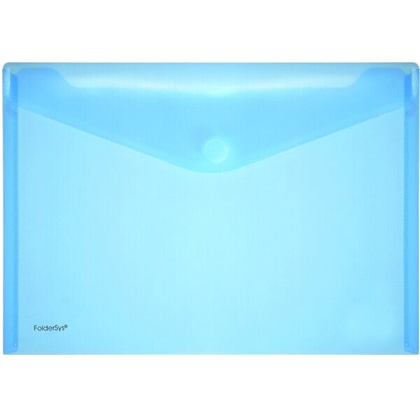 PP-Umschlag A4quer blau transparent