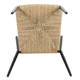 thumbnail of METRO PROFESSIONAL Silla apilable Lario, aluminio/poliratán, diseño estilo cuerda, beige/negro