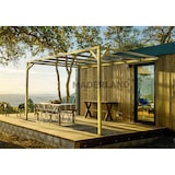 thumbnail of Pérgola madera adosada TOLEDO • 420x300 cm • tratada • madera maciza