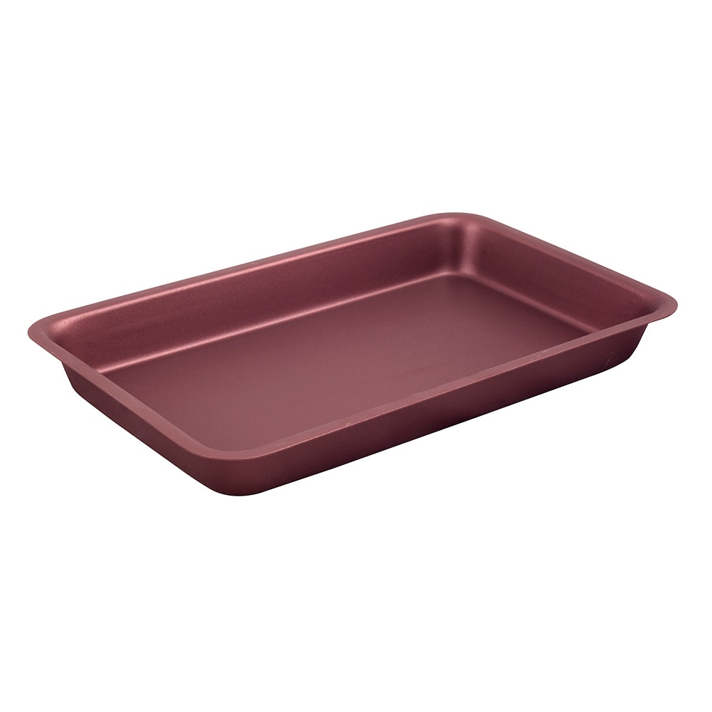 Garcia de Pou - Vassoio Fast Food 'Artinox' 25,5X15,75X3 Cm Bordeaux Acciaio Inox