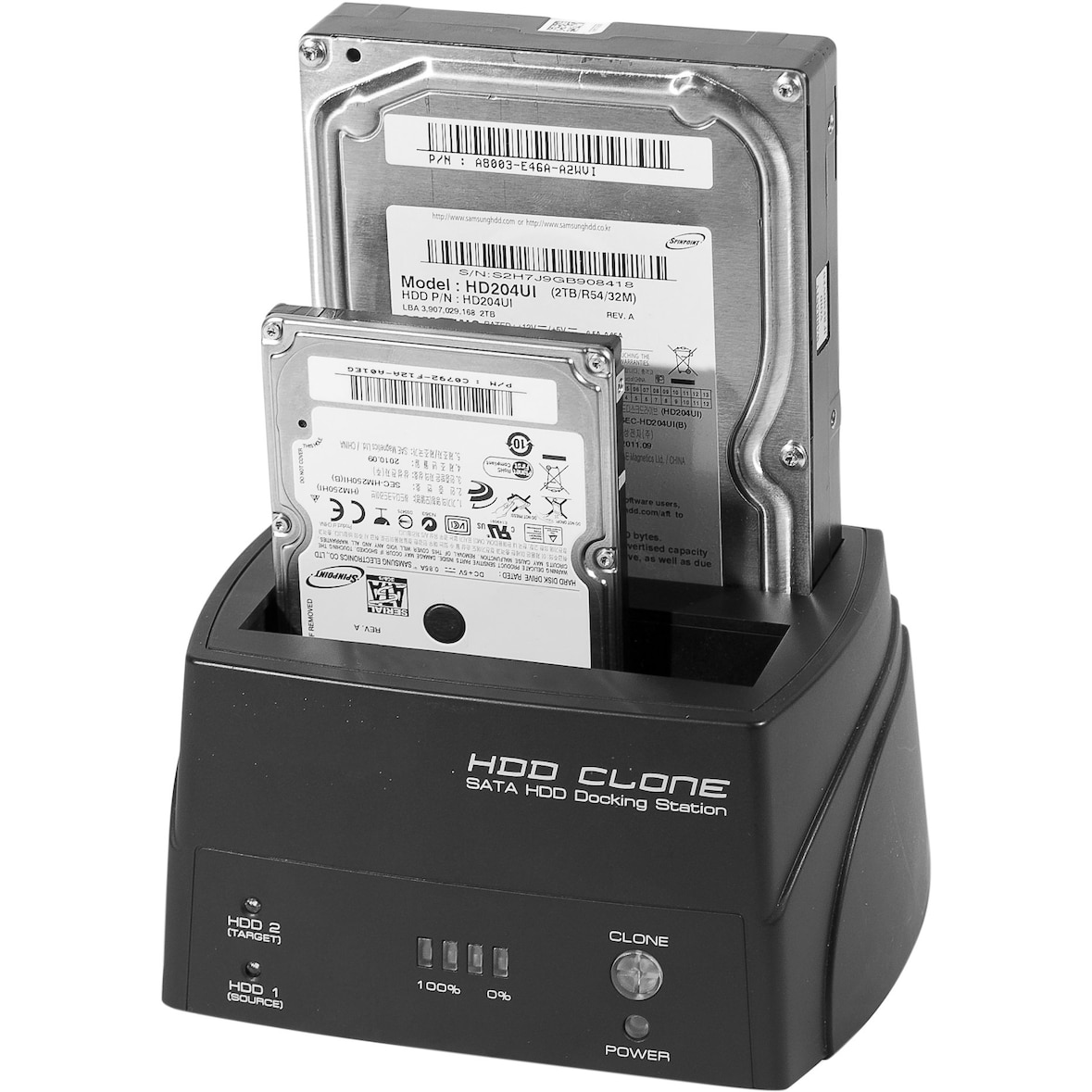 GENERIQUE Docking Station Double SATA 3,5"/2,5" USB 3.0 5GBPS fonction Clône