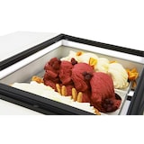 thumbnail of Tafelmodel ijsvitrine, wit, opent aan de serveerzijde.