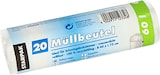 thumbnail of 20 Müllbeutel, HDPE 60 l 72 cm x 60 cm transparent
