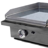 thumbnail of MBH - Plancha a gas industrial tres zonas 400x400 mm de cromo duro para hostelería. Fry Top para cocina profesional para bar y restaurante.