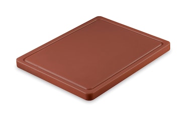 METRO PROFESSIONAL Tabla de corte GN 1/2, polietileno, 32,5 x 26,5 cm, con ranura para zumo, marrón