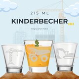 thumbnail of Luxentu Kinderbecher 215 ml Baustellenfahrzeuge 3er Set