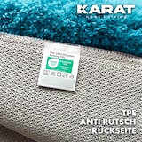 thumbnail of Badteppich Atlantis - extra flauschig & schnelltrocknend - Badezimmerteppich mit rutschsicherer Rückseite - Badematte (Türkis, 40 x 60 cm)