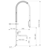 thumbnail of Delabie Geschirrspülbr+HB 433000 o.Arm.,Teleskopausl.+Steigrohr lang